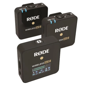 RODE Wireless GO II 2-Person Compact Digital Wireless Microphone System/Recorder (2.4 GHz, Black)